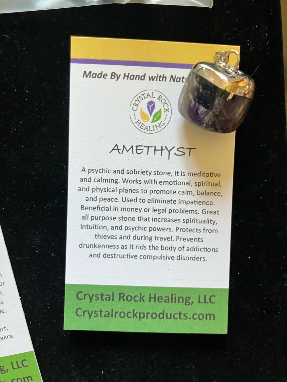 Lavender Essential Oil Pet Spray, Amethyst amulet, Aura quartz charm, 2 jasper